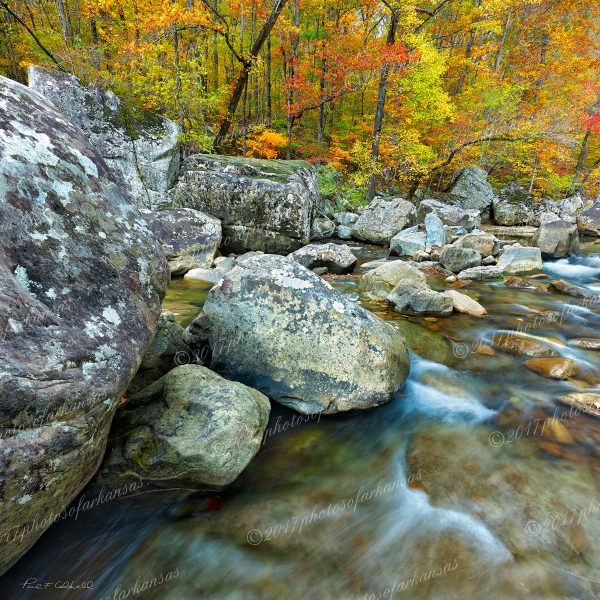 11 Richland Creek In Early Autumn Below Shaws Folly Rapid - Professional Featured Arkansas Photos photography by Paul Caldwell